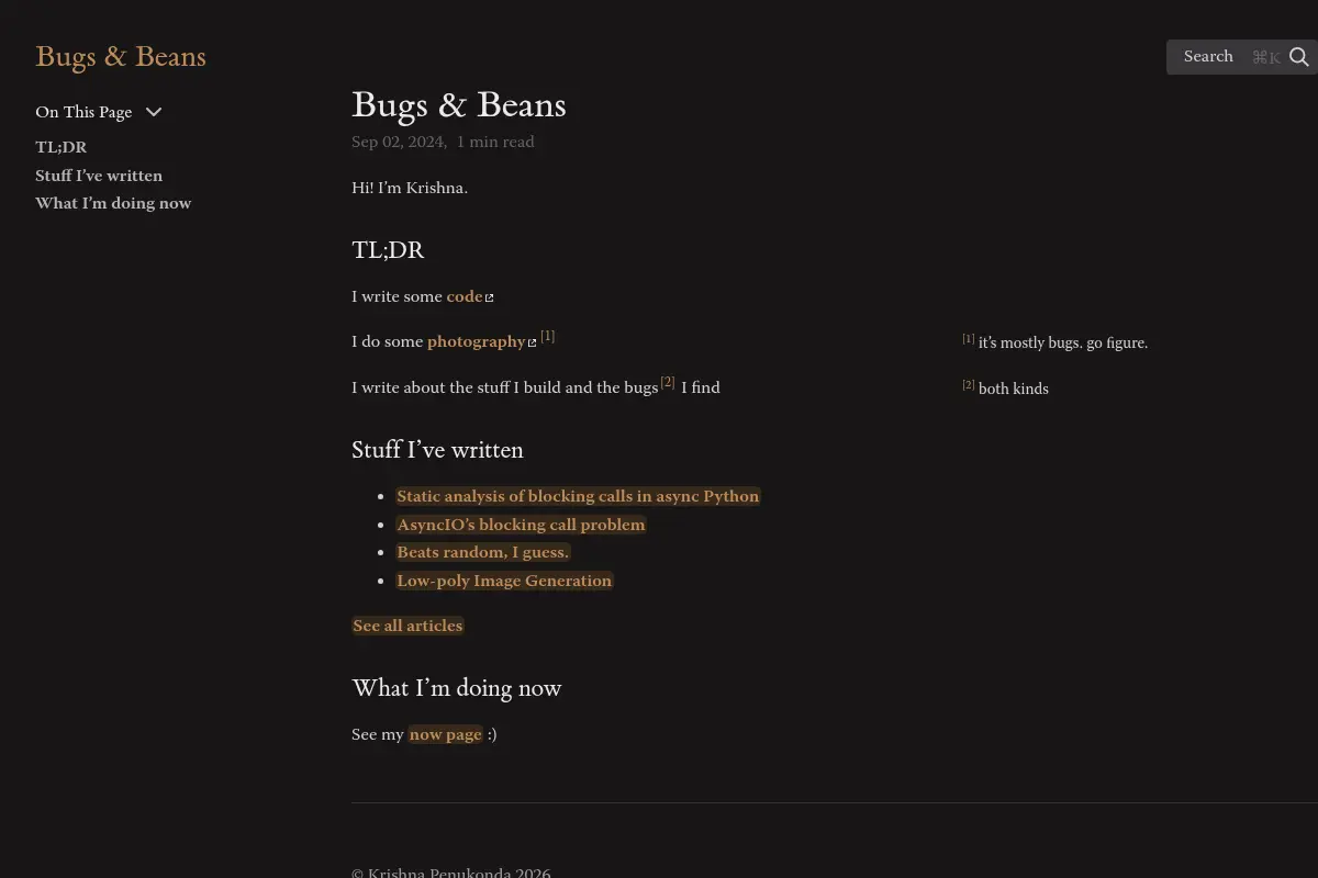 Bugs & Beans