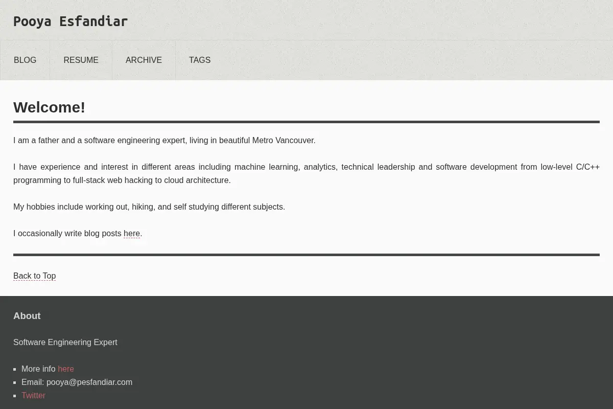 Pooya Esfandiar's Home Page