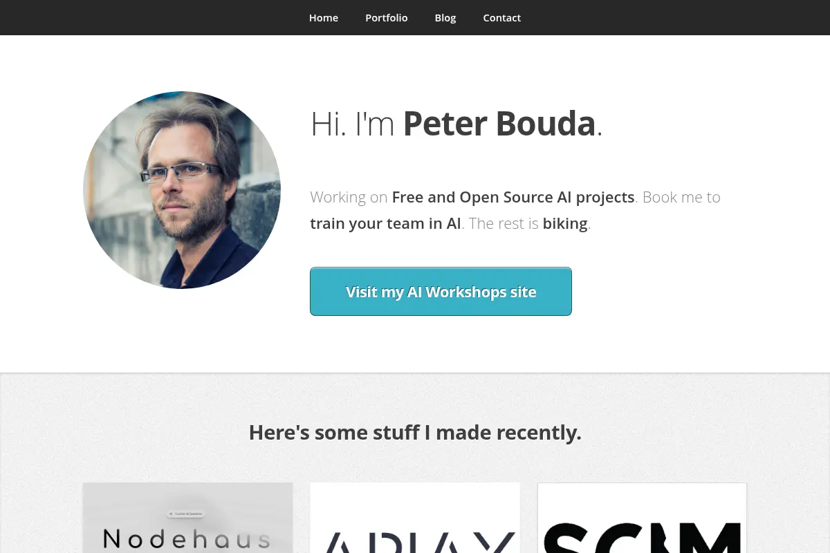 Peter Bouda - Onsite and online AI trainings for your team