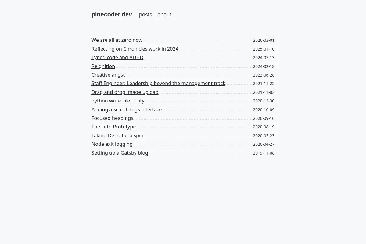 Pinecoder blog