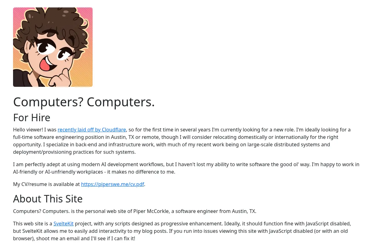 Computers? Computers.