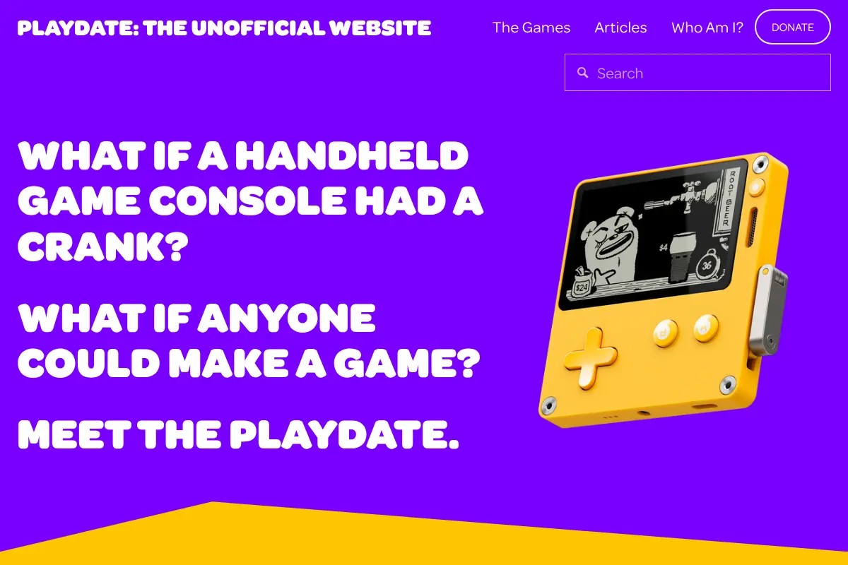 Playdate: The Unofficial Website