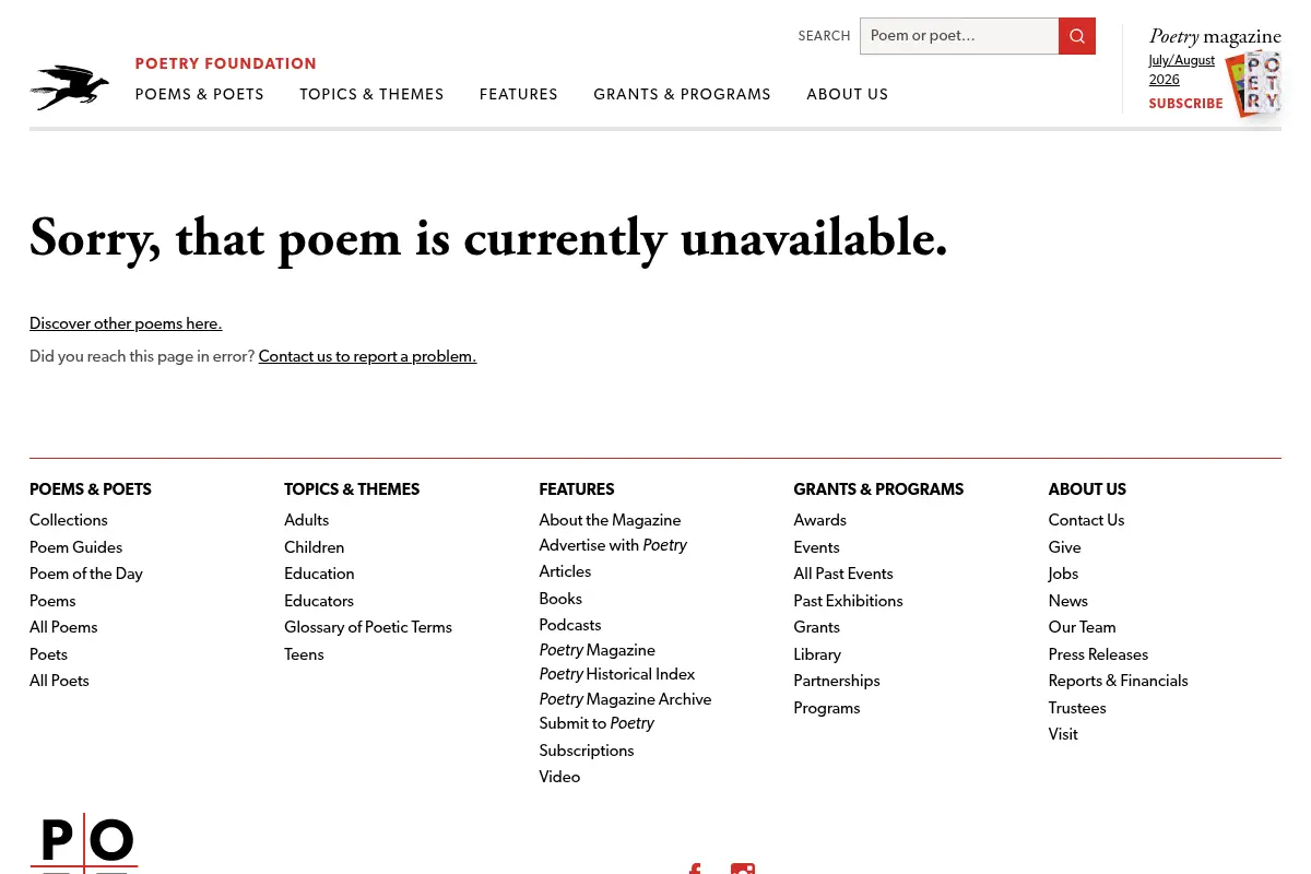 Poetry Magazine