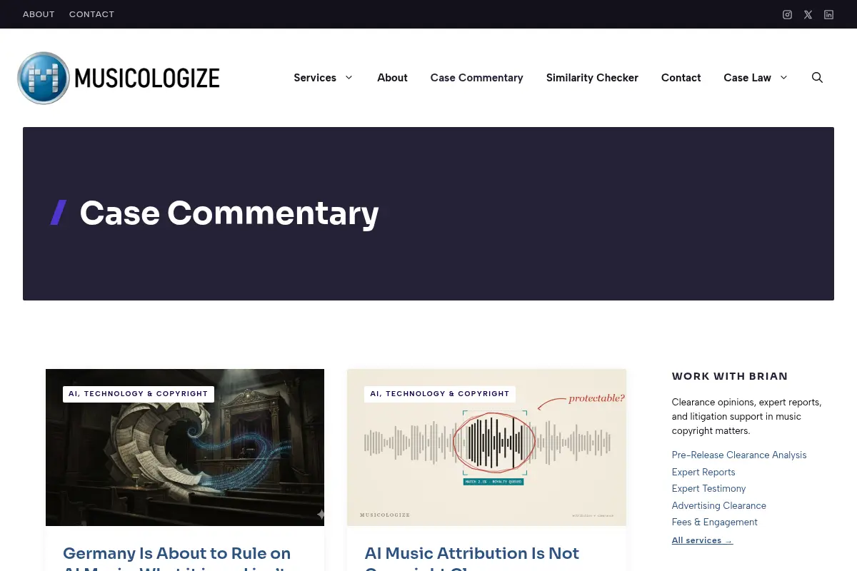 Case Commentary Musicologize