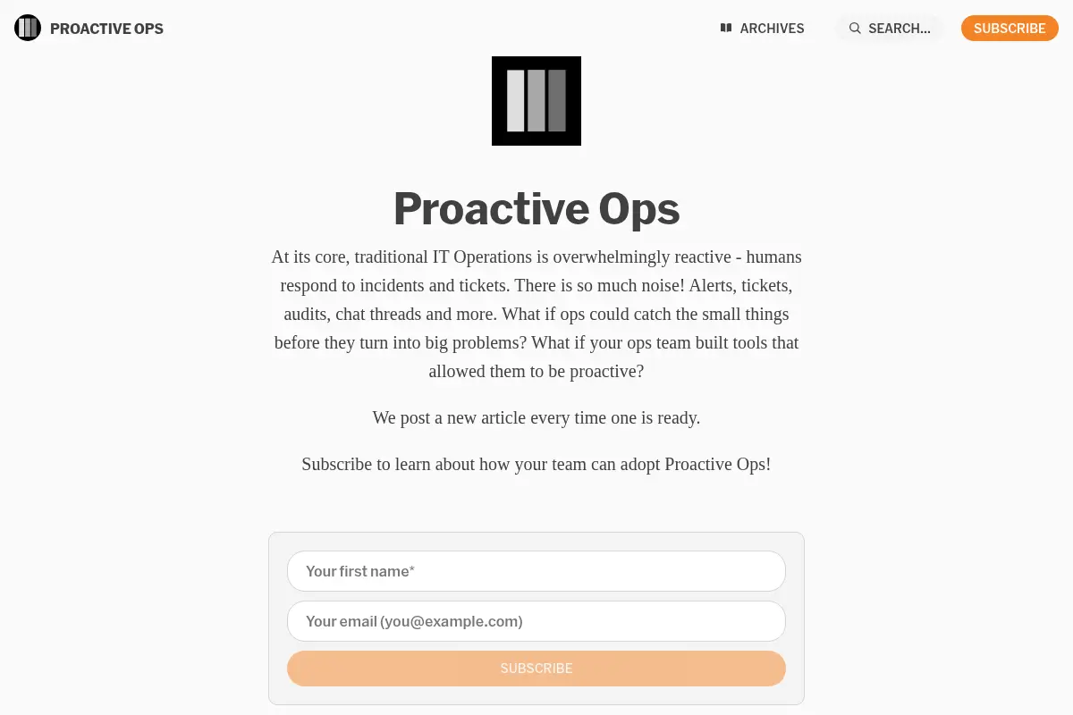 Proactive Ops