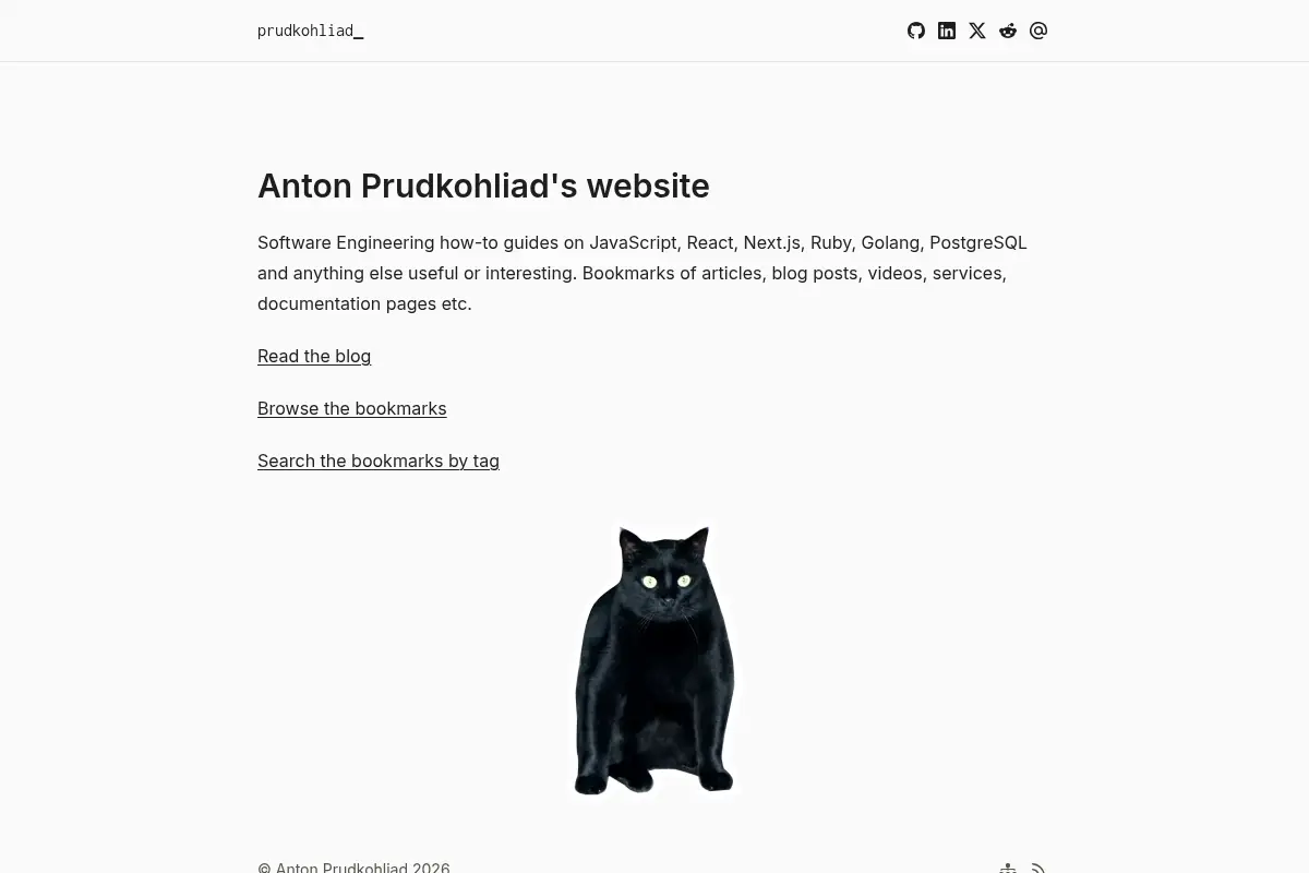 Anton Prudkohliad's Website