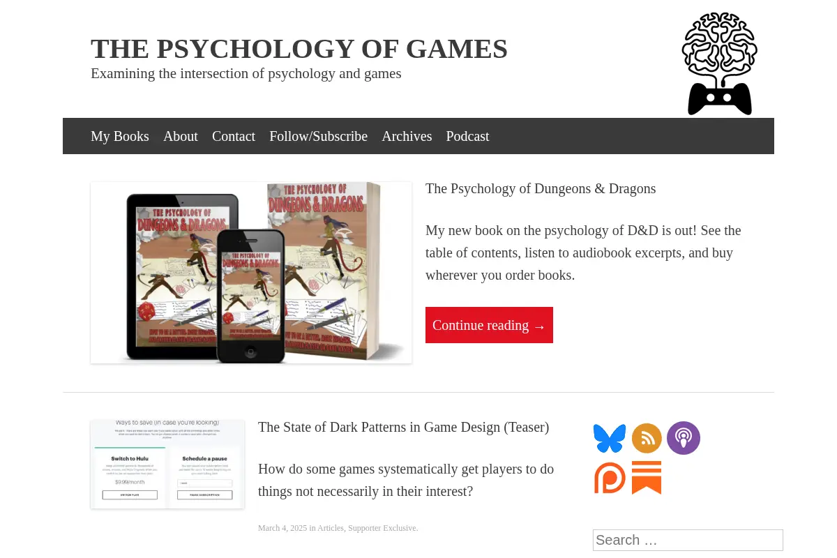 The Psychology of Games