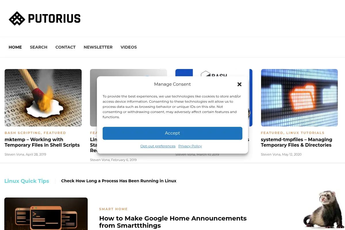 Putorius - Linux How-Tos, tutorials, tips and tricks.