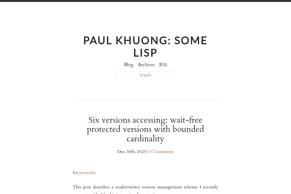Paul Khuong: some Lisp