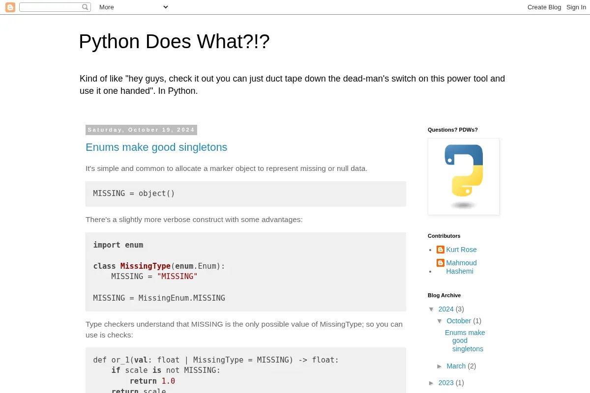 Python Does What?!?