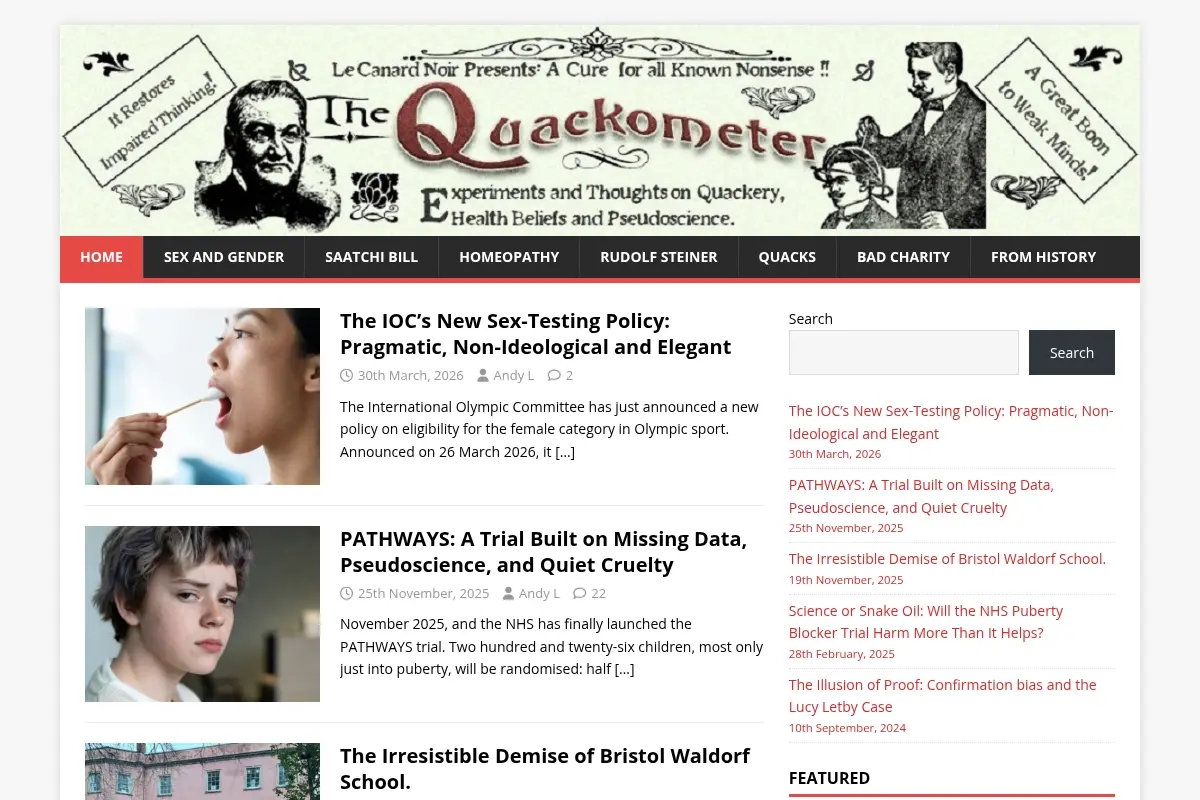 The Quackometer Blog