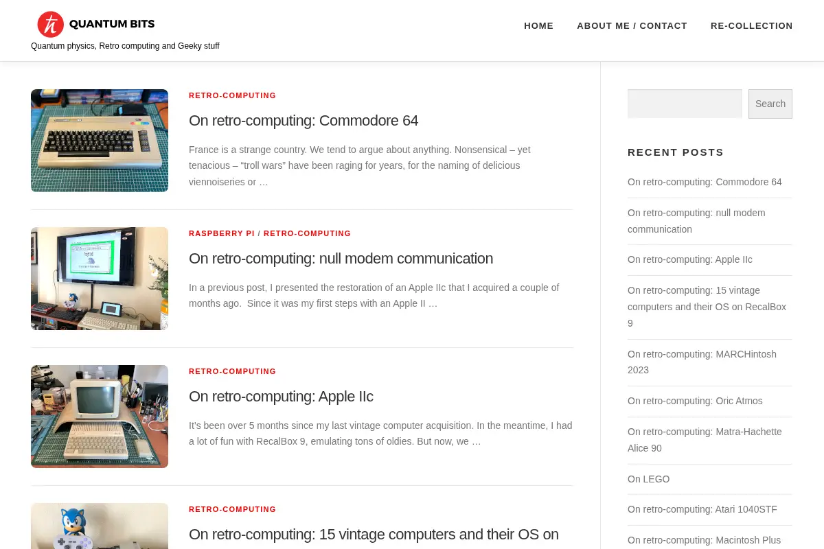 Quantum Bits – Quantum physics, Retro computing and Geeky stuff