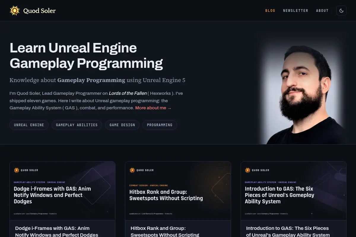 Quod Soler | Learn Unreal Engine Gameplay Programming
