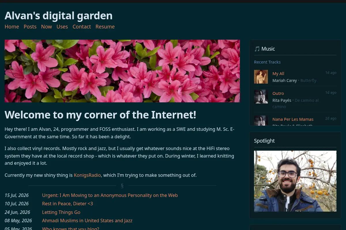Alvan's digital garden