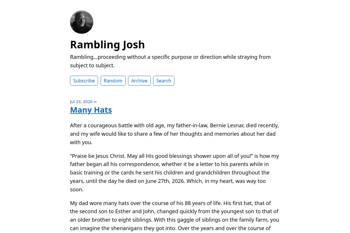 Rambling Josh
