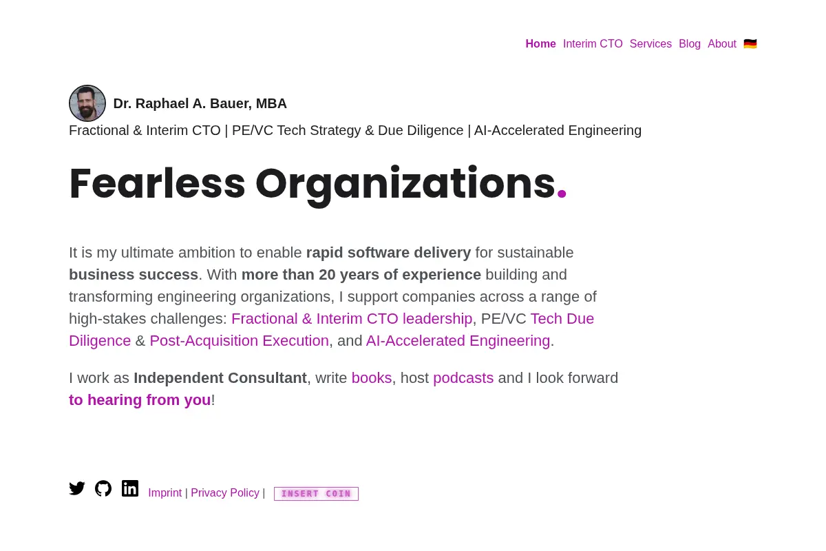 Fearless Organizations - Dr. Raphael A. Bauer