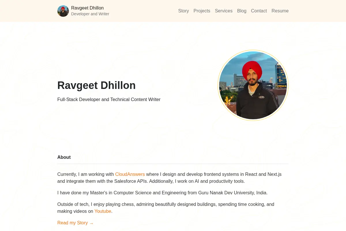 Ravgeet Dhillon's Portfolio