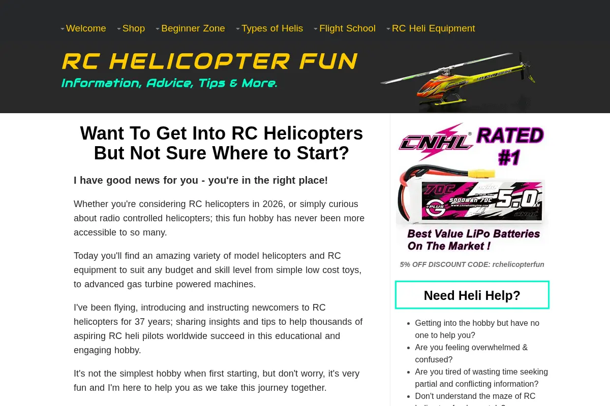 RC Helicopters - Helping You Get Into The Hobby In 2026