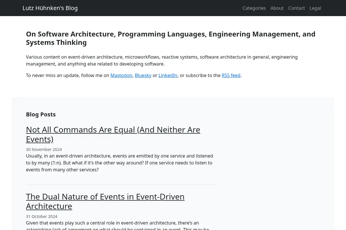 On Software Architecture, Programming Languages, Engineering Management, and Systems Thinking