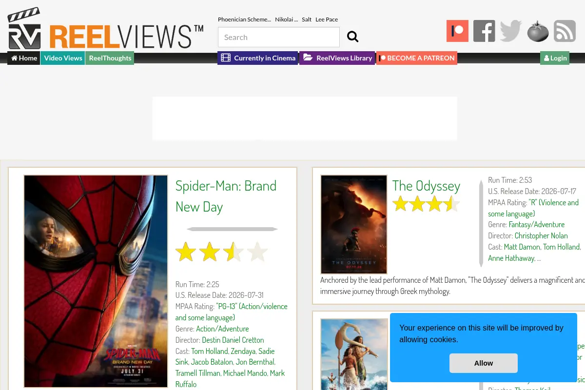 Reelviews Movie Reviews