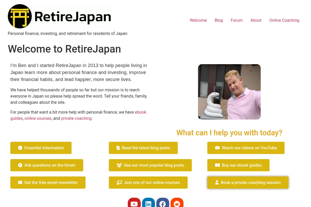RetireJapan – Personal finance, investing, and retirement for residents of Japan