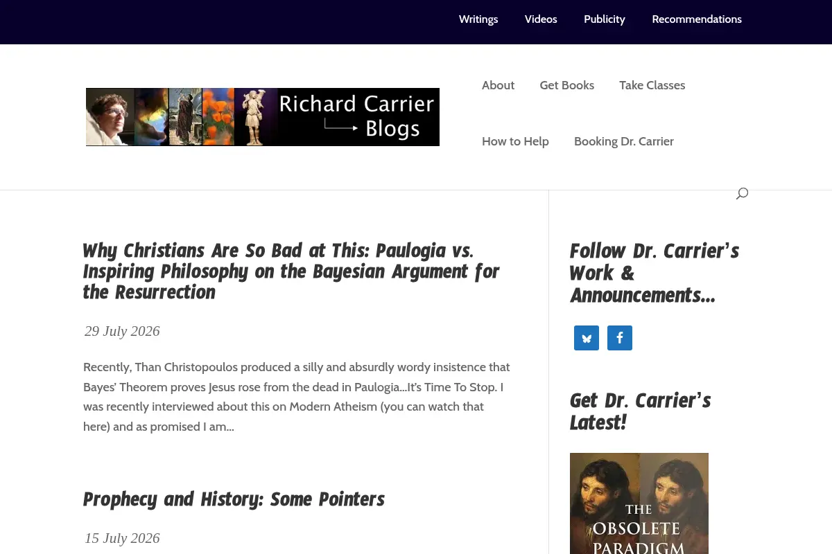 Richard Carrier Blogs