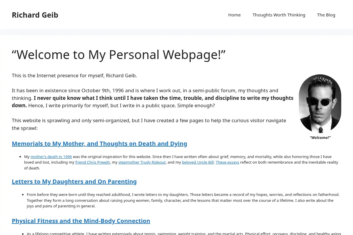 Richard James Geib's Personal Webpage