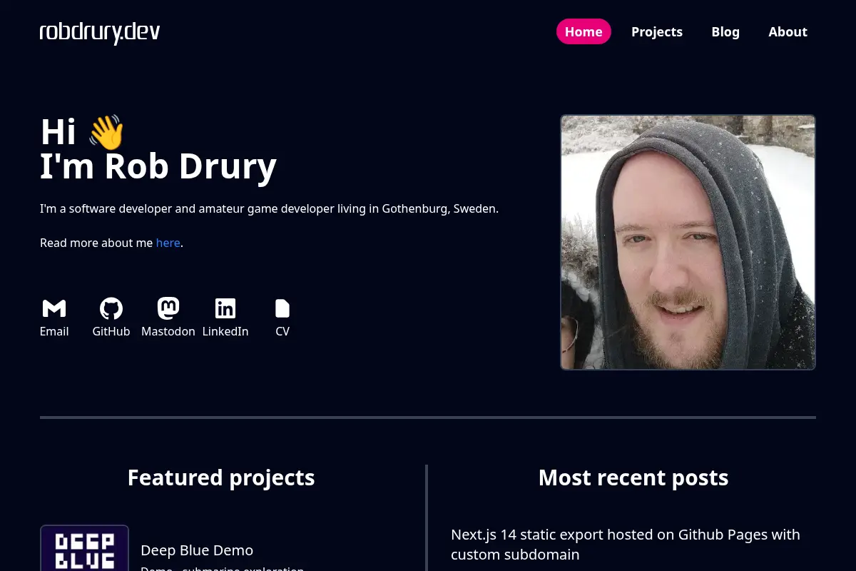Rob Drury's Personal Site