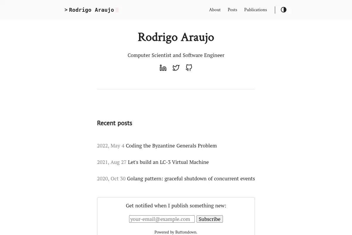 Rodrigo Araujo — Computer Scientist and Software Engineer