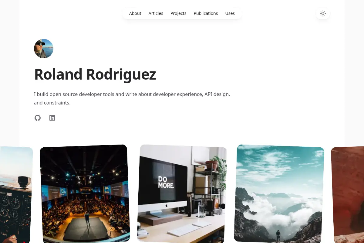 Roland Rodriguez: developer tools shaped by constraints