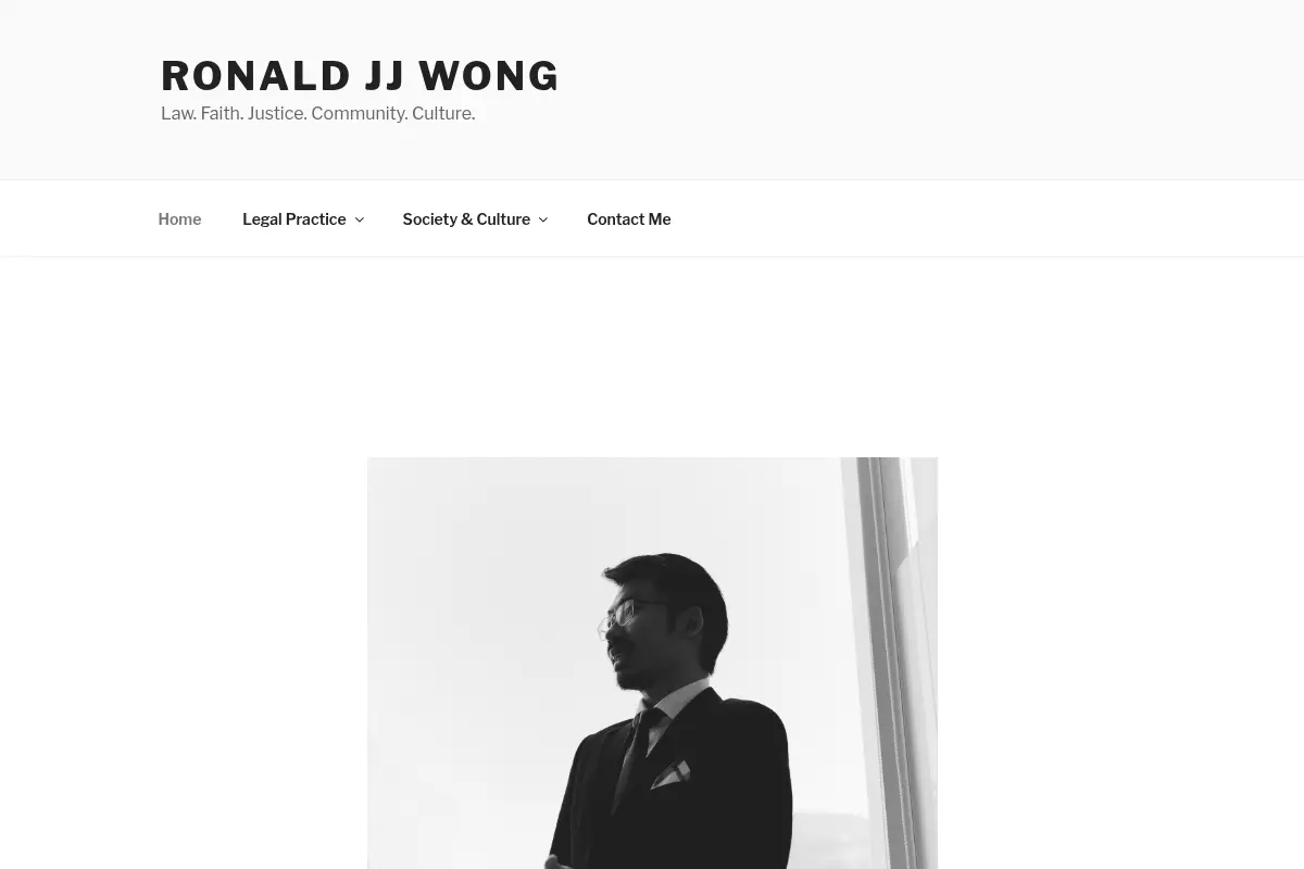 Ronald JJ Wong – Advocate, Lawyer, Author