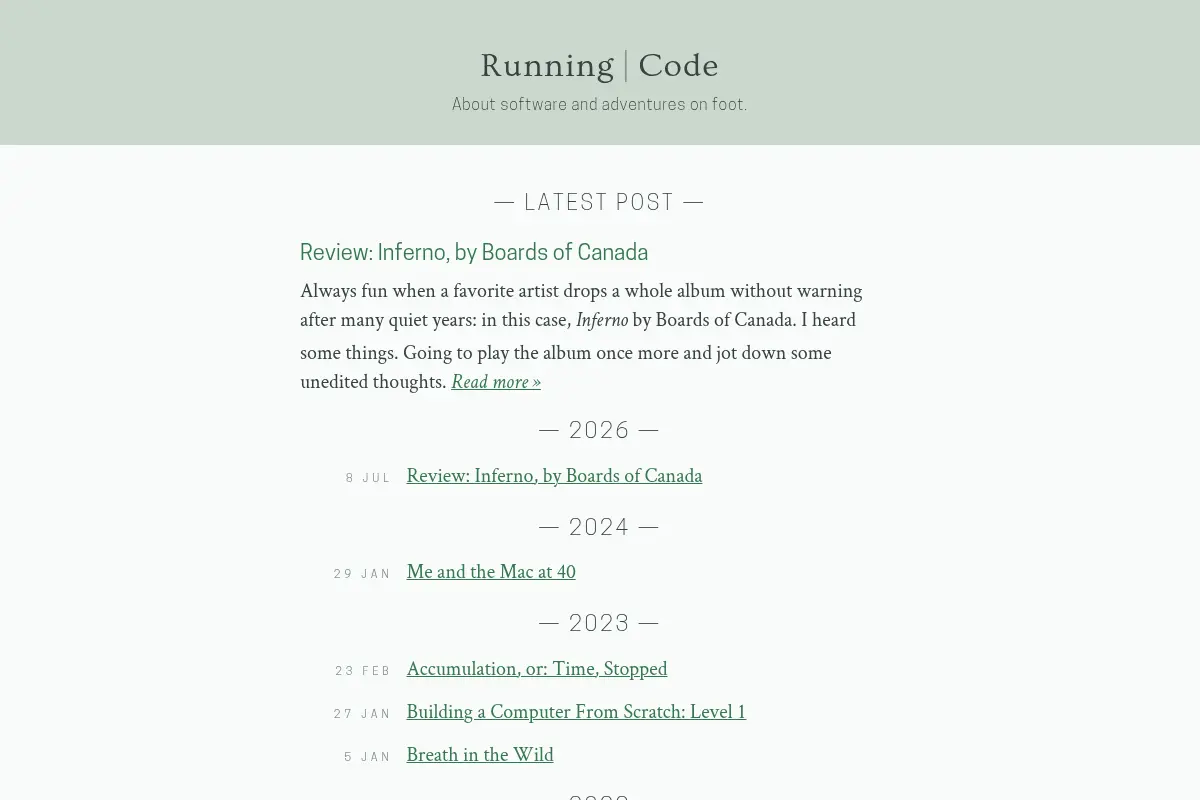 Running|Code