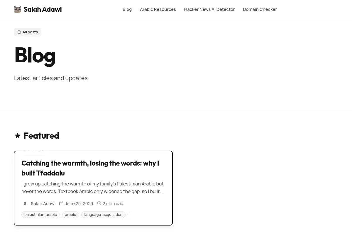 Blog and Software Tools — Salah Adawi
