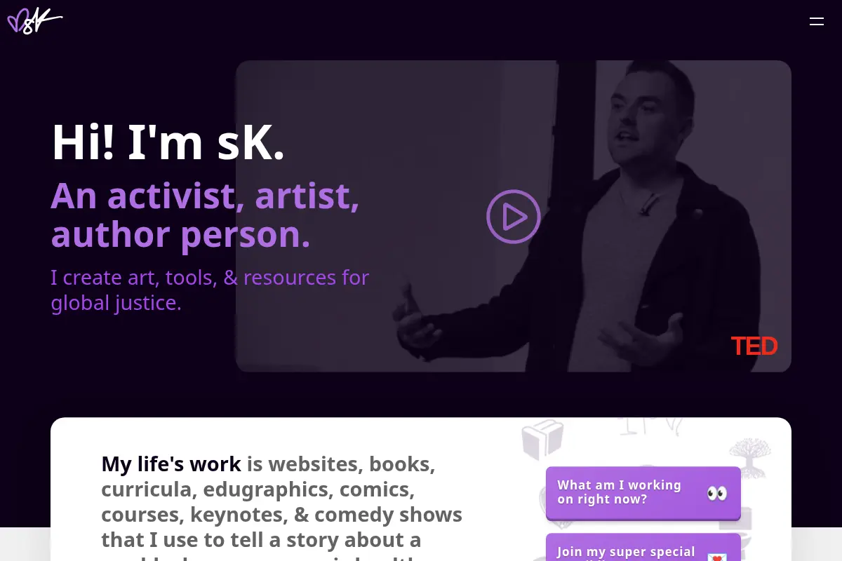 Sam Killermann: Activist, Artist, Author, Storyteller for Global Justice