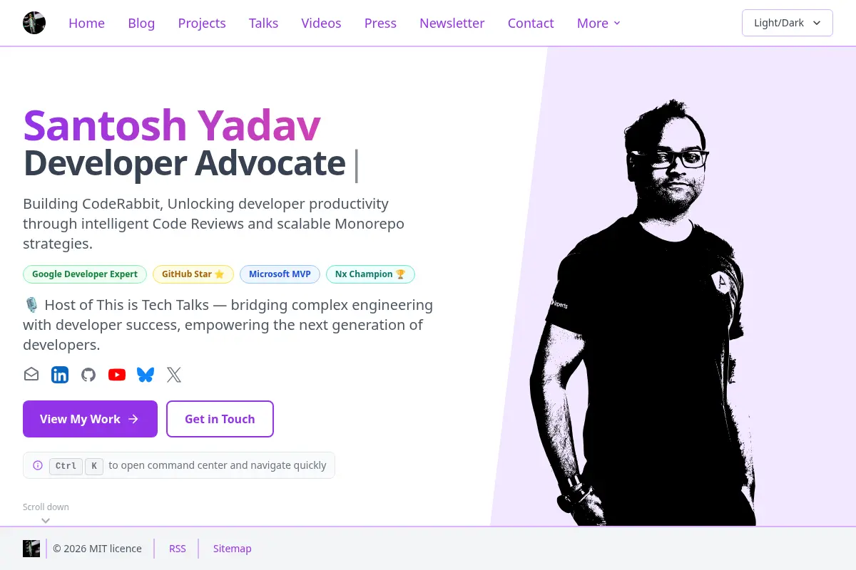 Santosh Yadav - Principal Developer Advocate & Open Source Contributor