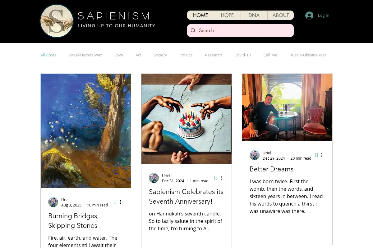 Sapienism: Living up to our Humanity
