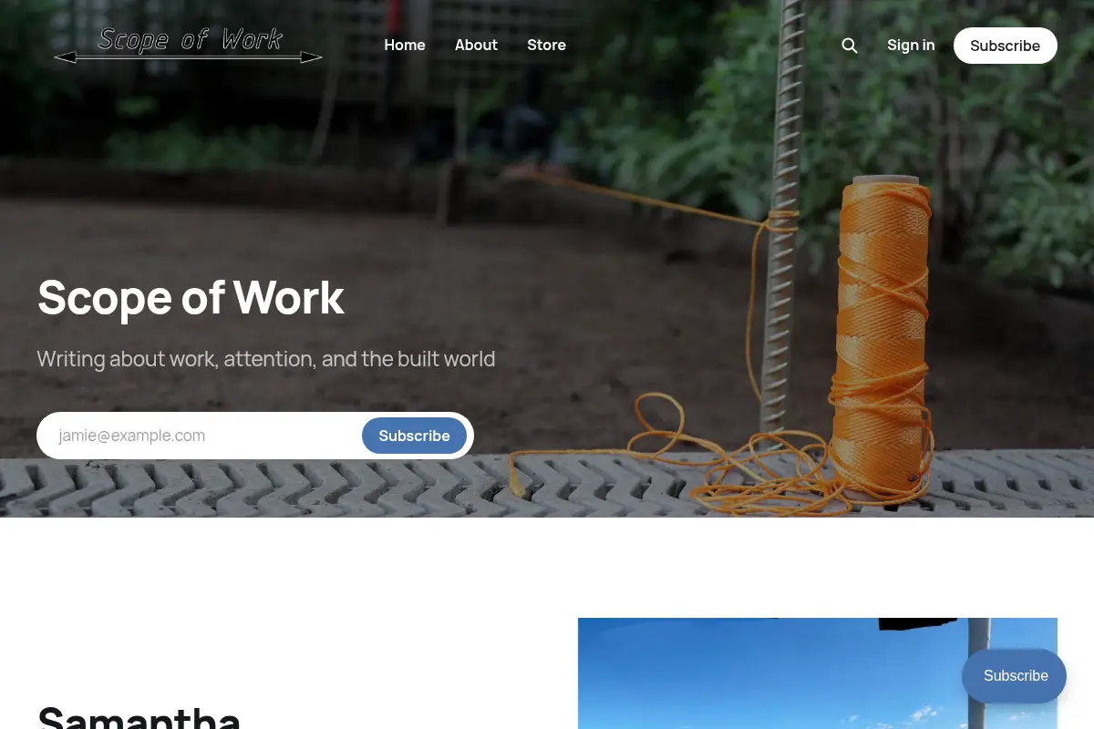 Scope of Work