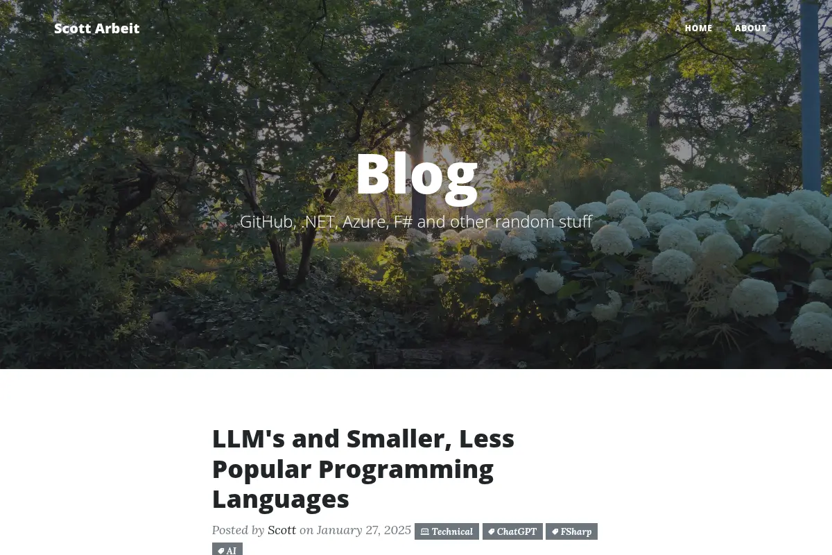 Blog - Scott Arbeit