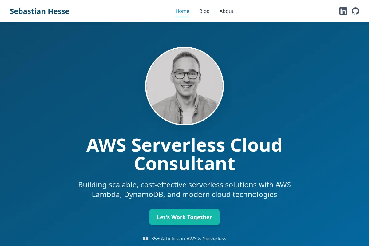 Sebastian Hesse | AWS Serverless Consultant