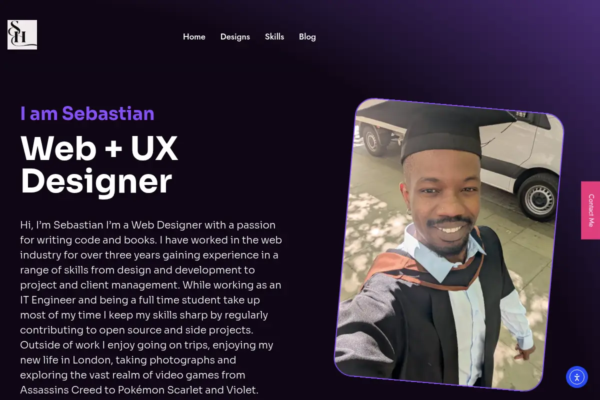 Sebastian Hilton - Web & UX Designer