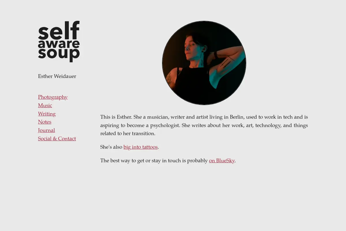 Esther | selfaware soup