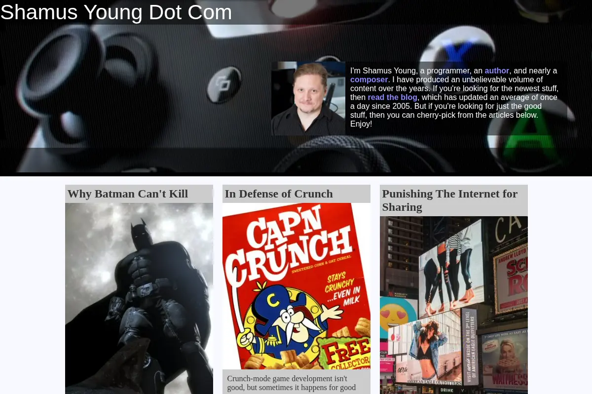 Shamus Young Dot Com