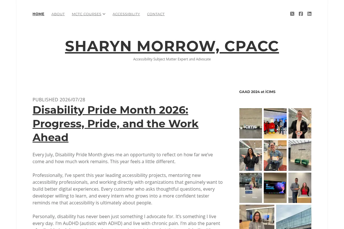 Sharyn Morrow, CPACC