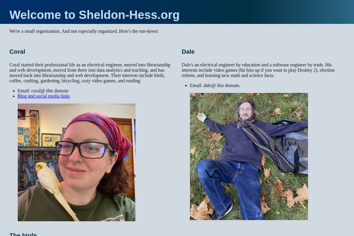 Sheldon-Hess.org