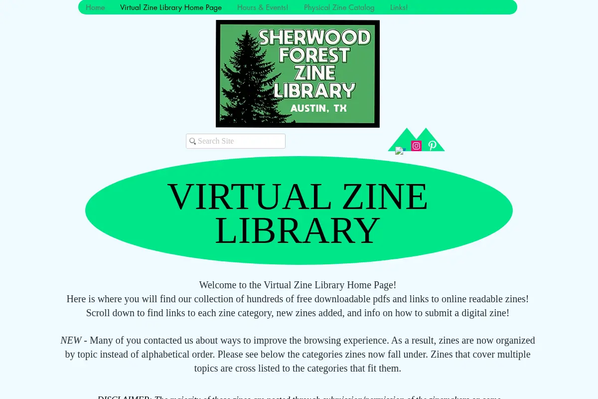 Sherwood Forest Zine Library
