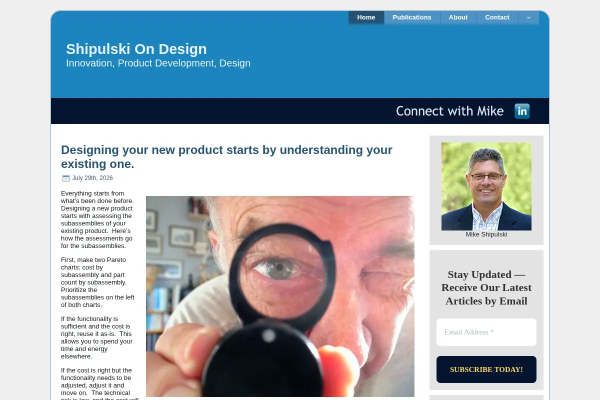 Shipulski On Design