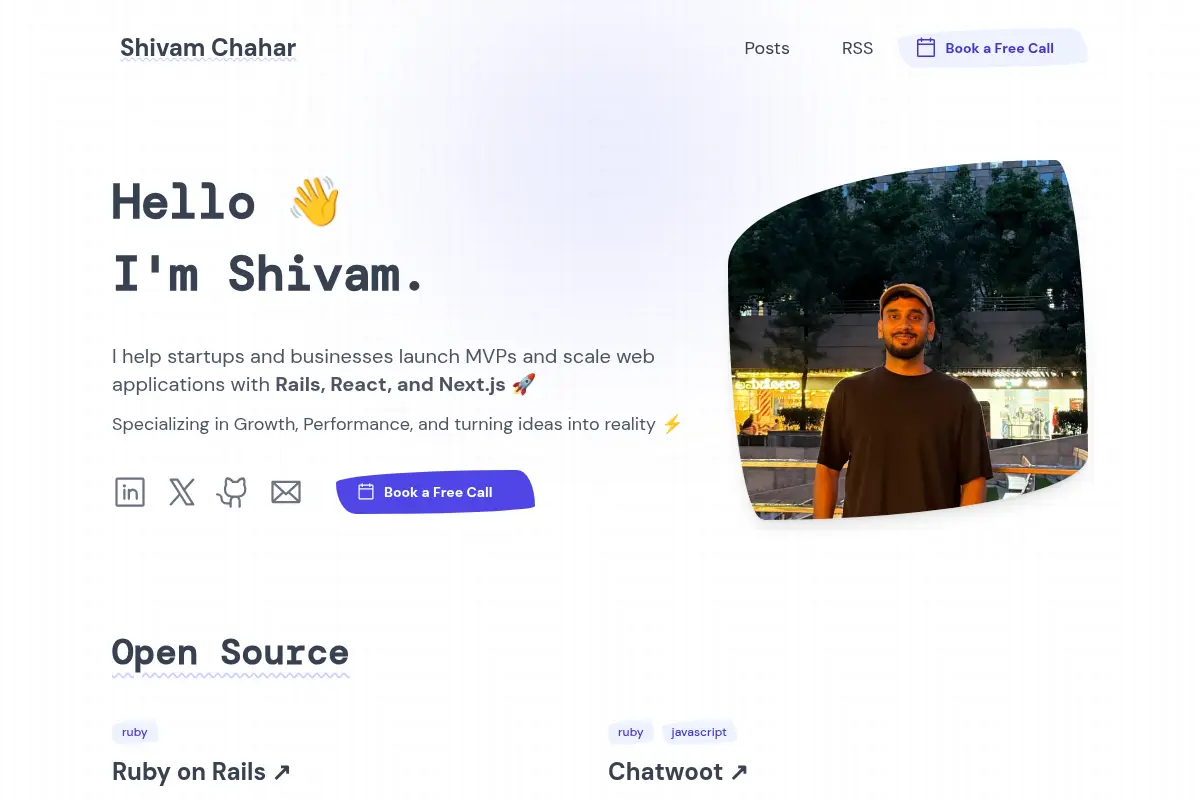 Shivam Chahar - Senior Full Stack Developer & Consultant