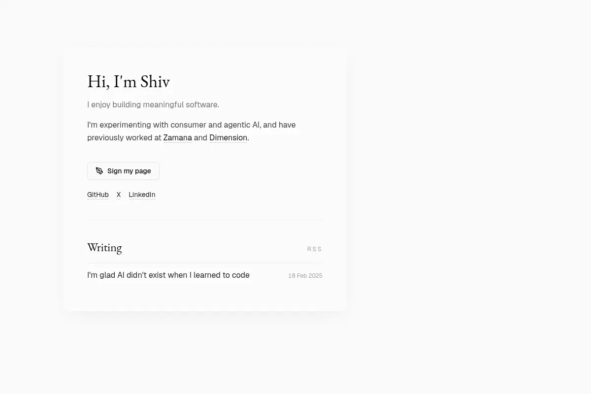 shiv's page
