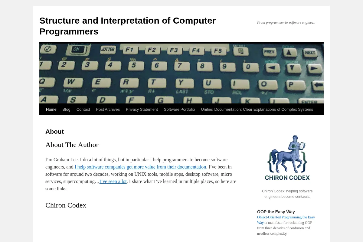 Structure and Interpretation of Computer Programmers