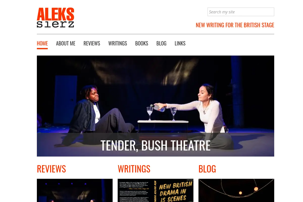 Aleks Sierz - New Writing for the British Stage